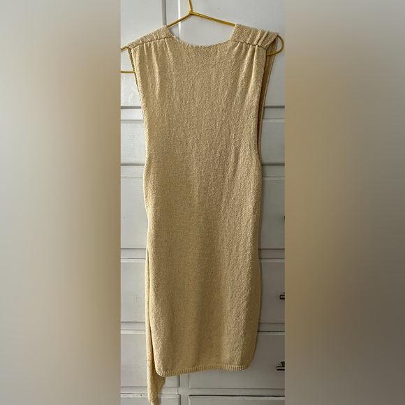 Free People Beach NOWT Poppy sweater mini dress in yellow only size medium - Picture 8 of 14